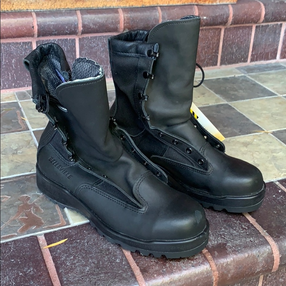 Belleville Steel Toe Black High-Top Boots